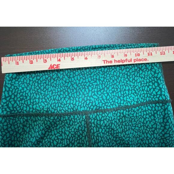 Lululemon Wunder Under Hi-Rise Miss Mosaic Hunter Green Size 4 EUC - Picture 8 of 11